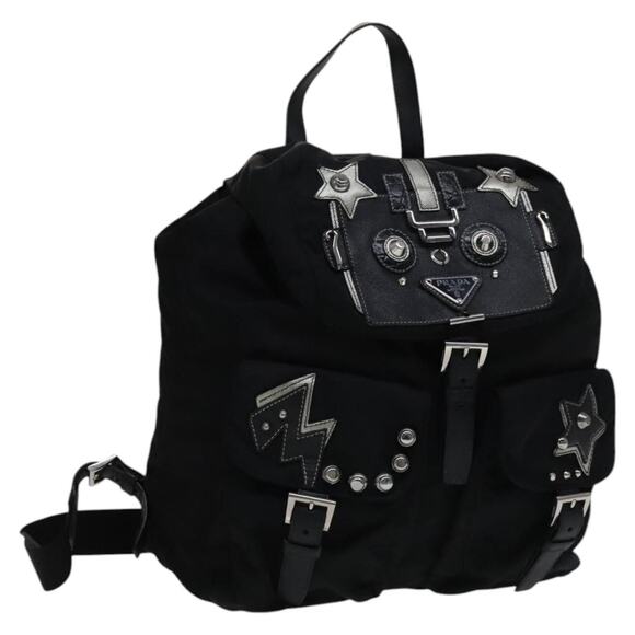 PRADA Backpack Nylon Black - Picture 1 of 13